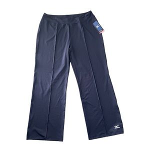 Mizuno Woman’s Wide Leg Navy Blue Volleyball Pants size XL NWT